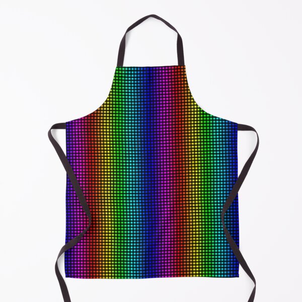 Item preview, Black and Rainbow Gingham Pattern designed and sold by Bumblefuzzies.