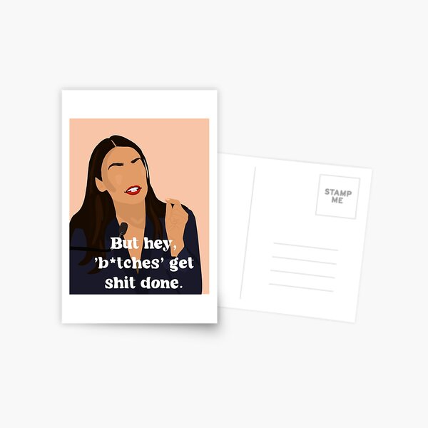 AOC feminist quote Postcard