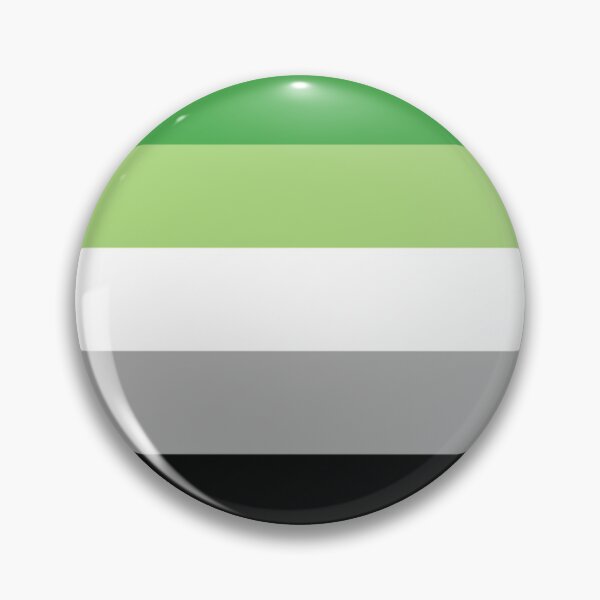 Aromantic Flag - Button Pin