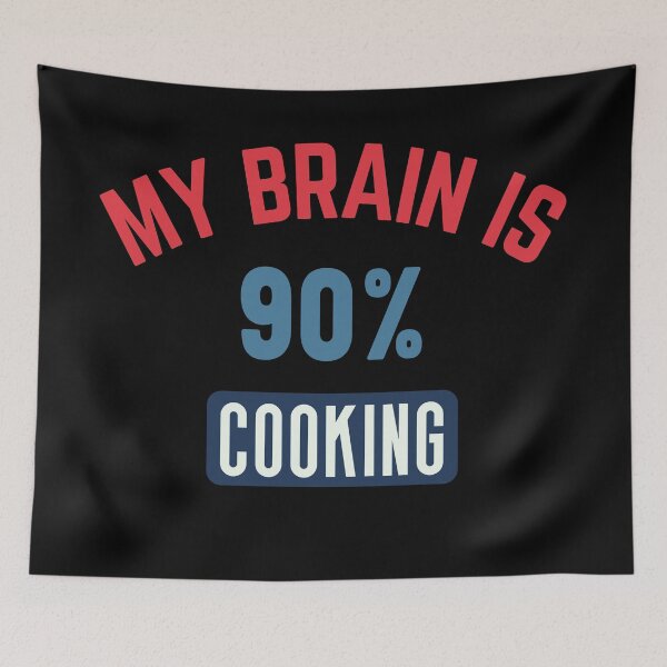 Item preview, My brain is 90% cooking designed and sold by bumperapparels.