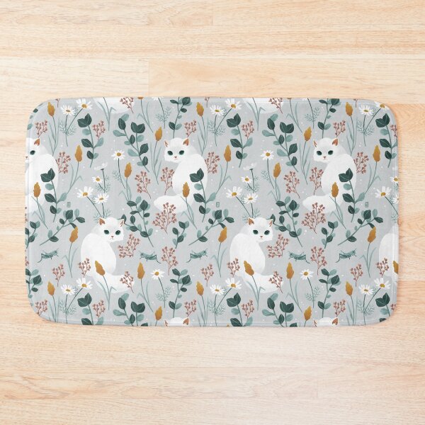 Item preview, Cat in the meadow pattern designed and sold by freeminds.