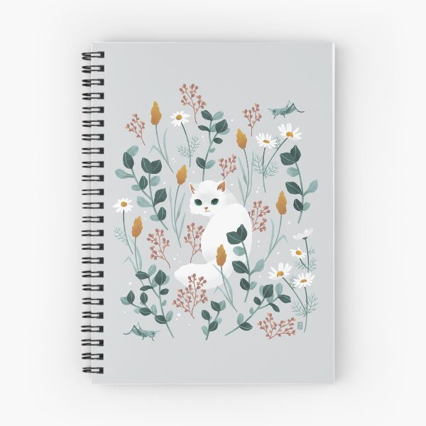 Item preview, Cat in the meadow pattern designed and sold by freeminds.