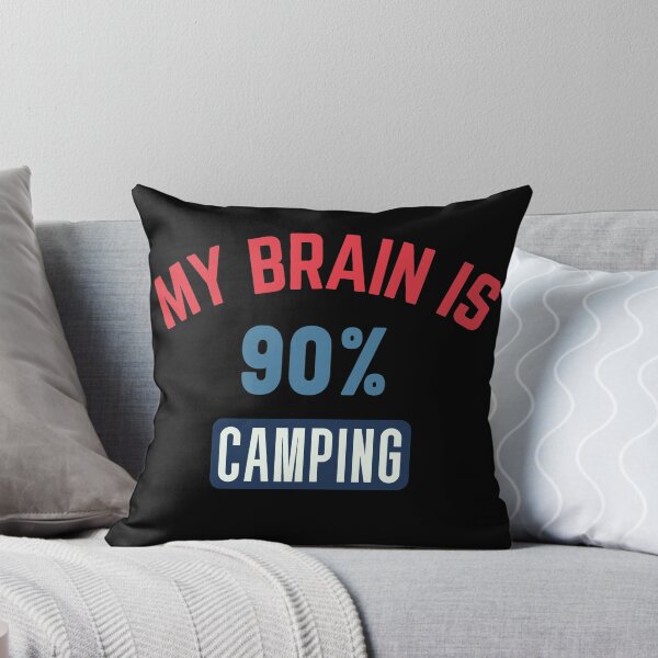 Artikelvorschau, Mein Gehirn besteht zu 90 % aus Camping entworfen und verkauft von bumperapparels.