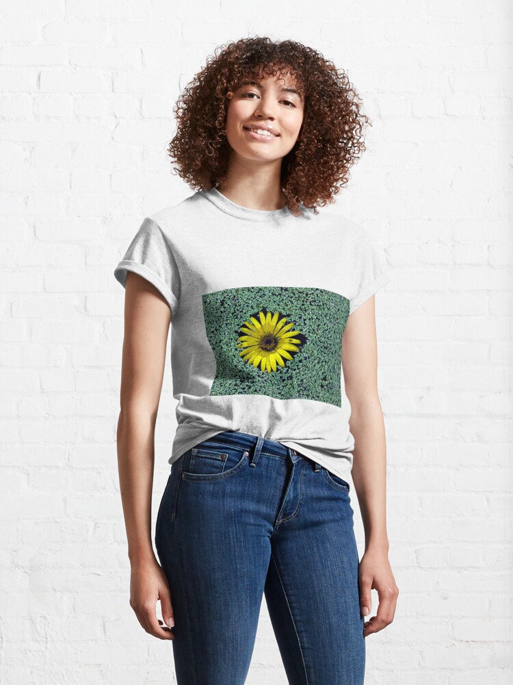 Alternate view of Yellow Flower in Duckweed with Three Little BUGS Classic T-Shirt