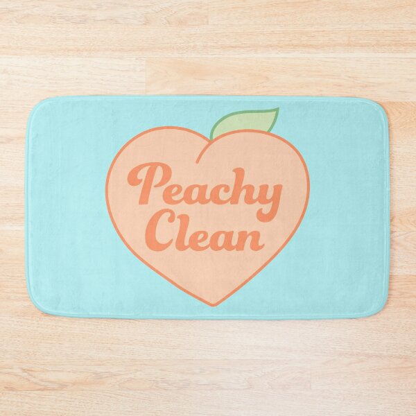 peachy clean heart Bath Mat