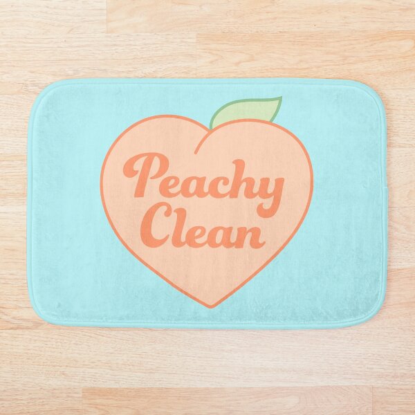 peachy clean heart Bath Mat