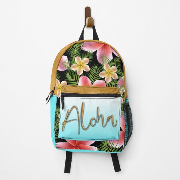 Item preview, Aloha Hawaiian Breeze Backpack Blue designed and sold by TheHobbyGirl.