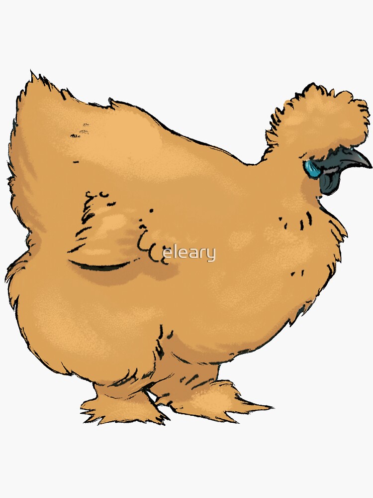 Silkie Chicken Mommy - Silkie Chicken - Silkie Chicken - Sticker