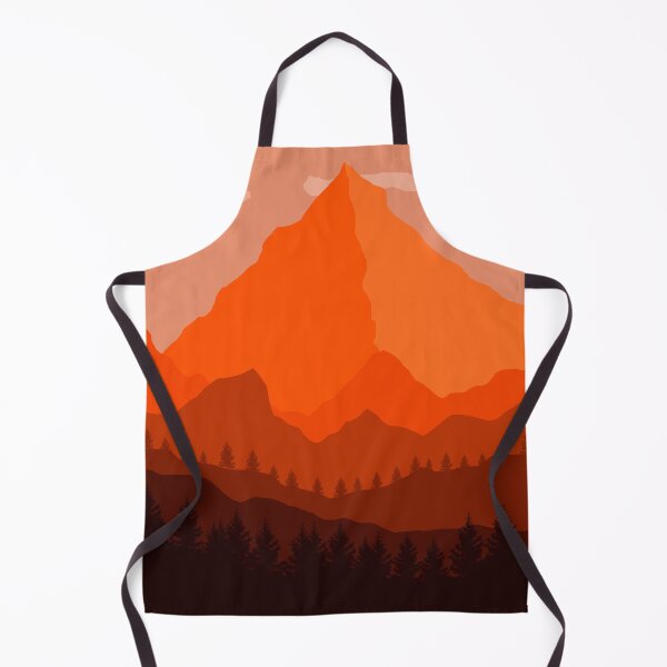 Item preview, Orange Landscape - Flat designed and sold by kirtash1.