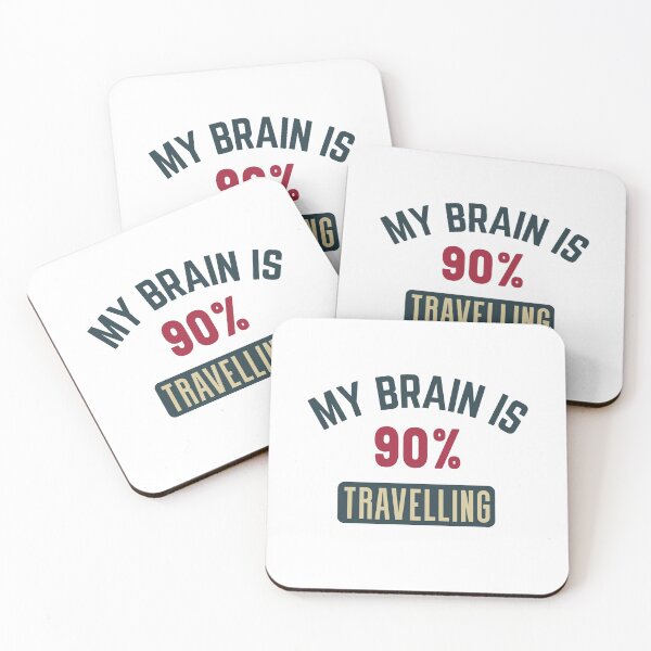 Item preview, My brain is 90% travelling (full) designed and sold by bumperapparels.