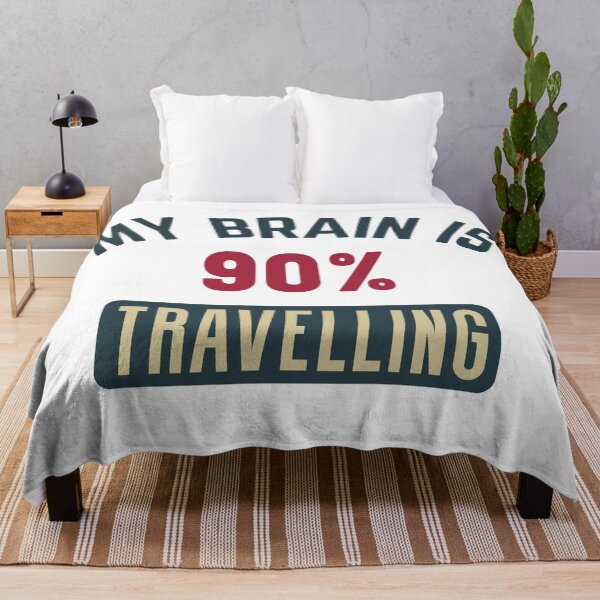 Item preview, My brain is 90% travelling (full) designed and sold by bumperapparels.