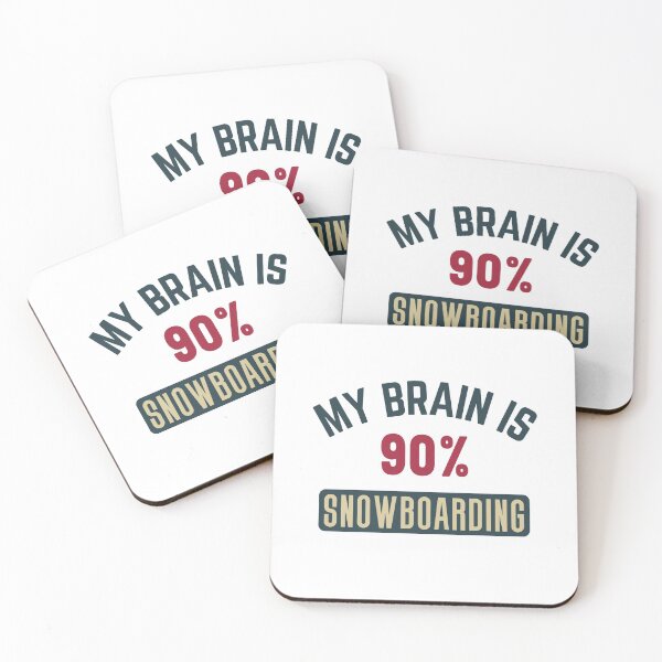 Item preview, Copy of My brain is 90% snowboarding (full) designed and sold by bumperapparels.