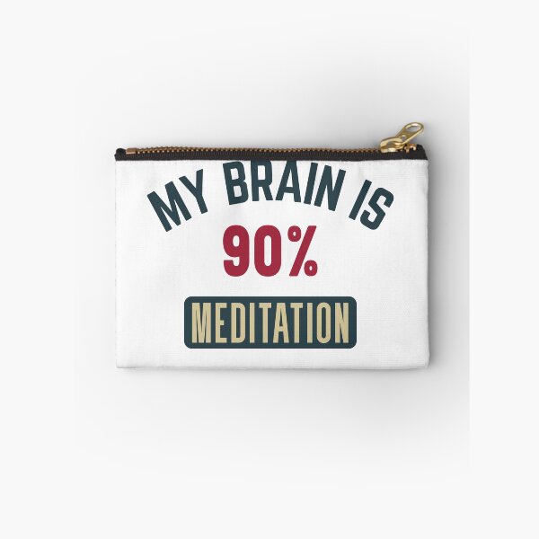 Item preview, My brain is 90% meditation (full) designed and sold by bumperapparels.
