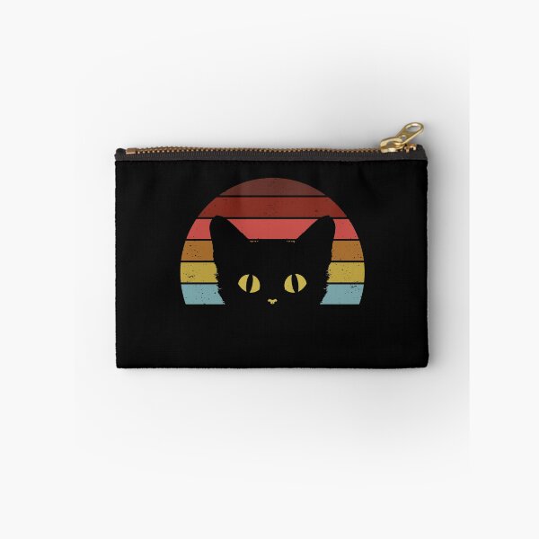 Item preview, Retro Vintage Sunset Black Cat Funny Gift  designed and sold by elderberry.