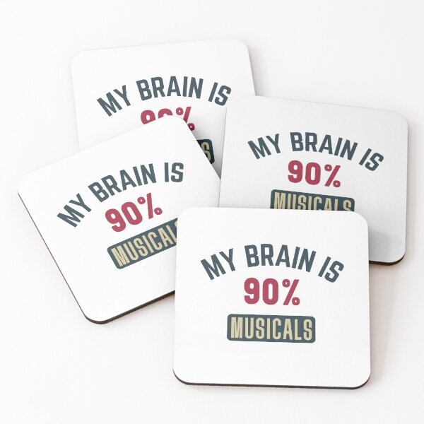 Item preview, My brain is 90% musicals (full) designed and sold by bumperapparels.