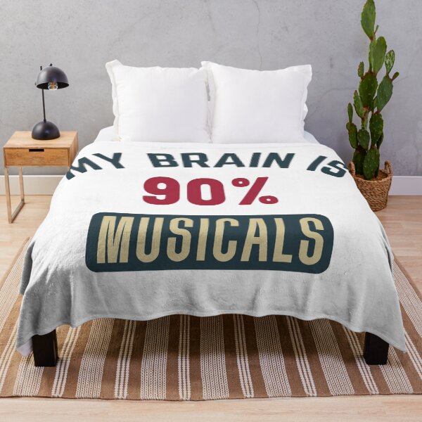 Item preview, My brain is 90% musicals (full) designed and sold by bumperapparels.
