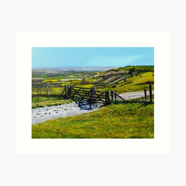 Ditchling Beacon Art Print