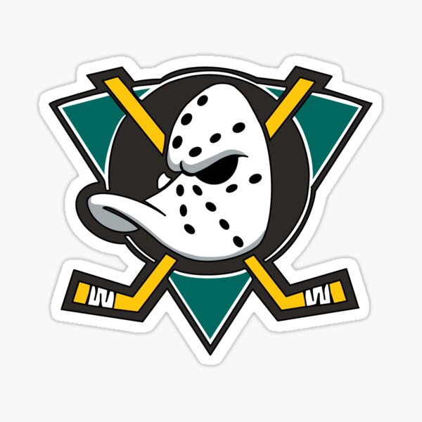 Mighty Ducks Throwback Logo Design Sticker