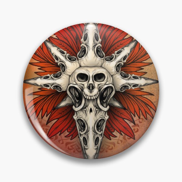 Artikelvorschau, Raven Skulls Horror Mandala entworfen und verkauft von ShaireProd.