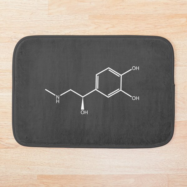 Artikelvorschau, Charcoal Grey Gray Adrenaline Molecule Chemistry entworfen und verkauft von ChemECool.