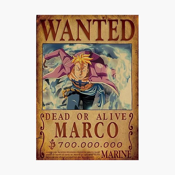 Marco one piece wanted Photographic Print