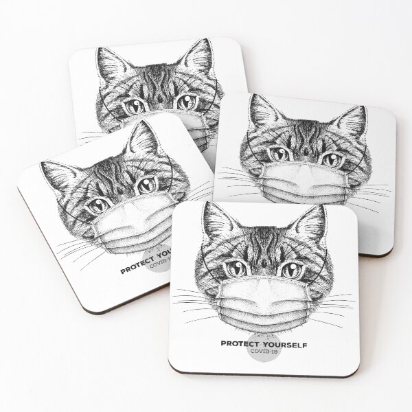 Item preview, cat with mask designed and sold by Homam-w-a.