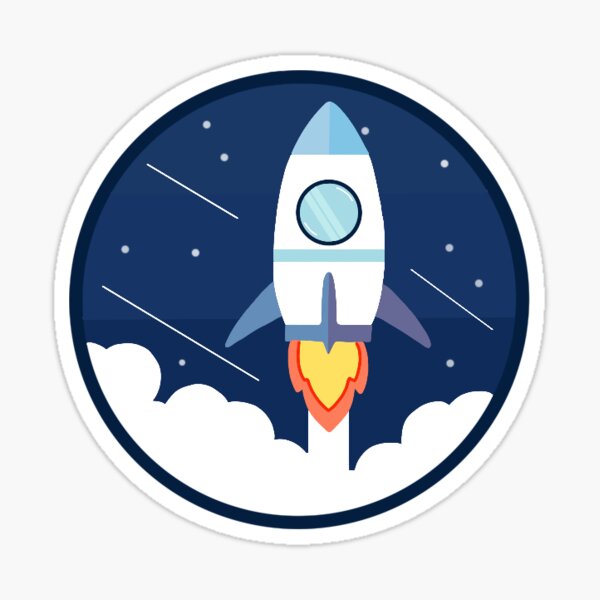 Space Rocket Sticker