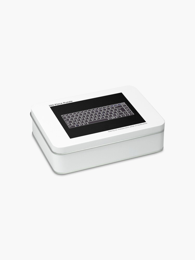 Alternate view of TEXT. TYPING. Keyboard. Computer, Electronic. Black On Black. Jigsaw Puzzle