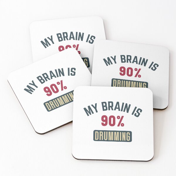 Item preview, My brain is 90% drumming (full) designed and sold by bumperapparels.