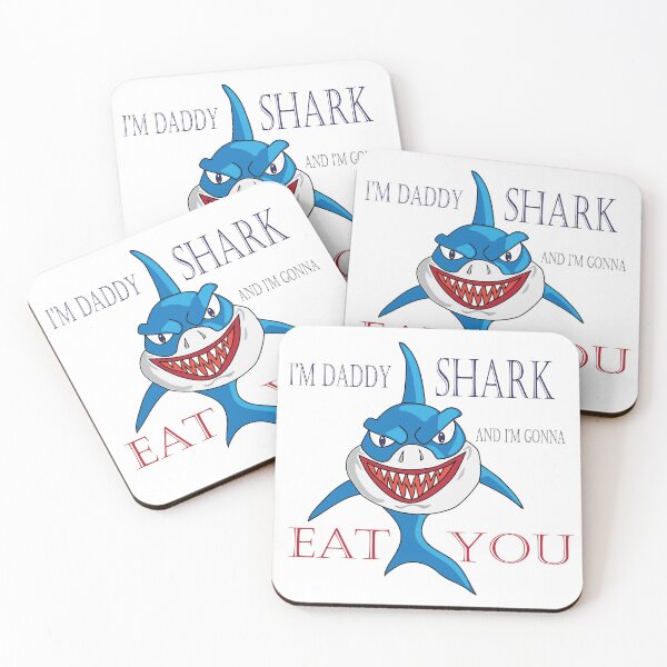 Item preview, I'm DADDY SHARK AND I M GONNA EAT YOU FUNNY SHIRT designed and sold by CleverARTsis.