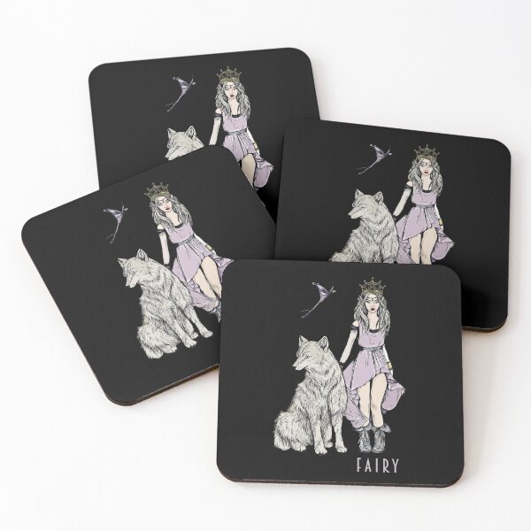 Item preview, Fairy and Wolf designed and sold by ColorfulMystic.