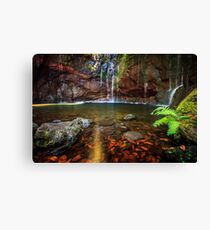 25 Fontes Waterfall in Rabacal Canvas Print