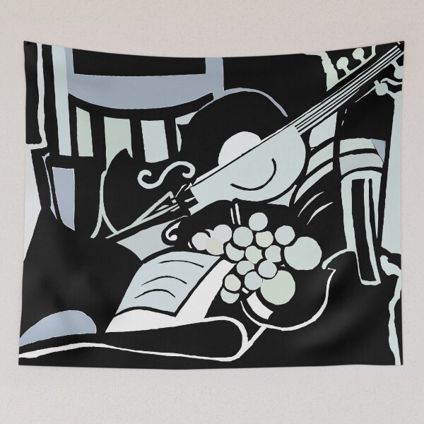Item preview, Still Life Fiddle and Grapes designed and sold by donoshop.
