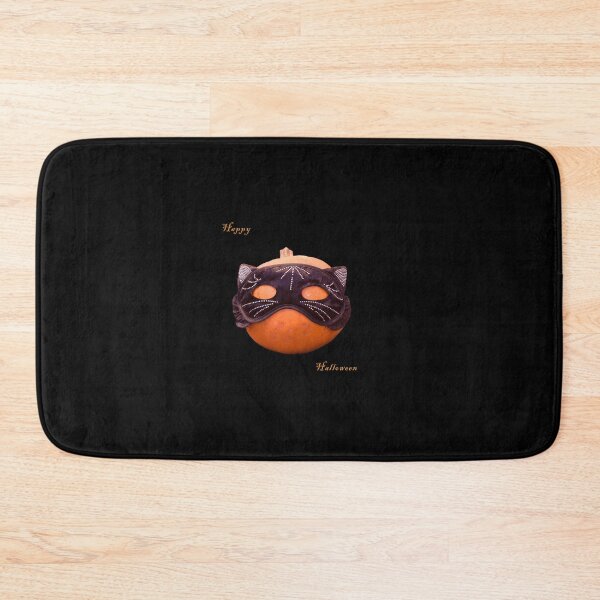 Item preview, Pumpkin in cat Halloween mask black designed and sold by craig777red.