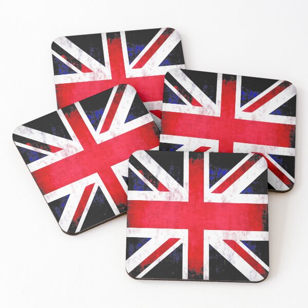 Item preview, Distressed Black Union Jack Royal Union Flag designed and sold by ChezM1989.