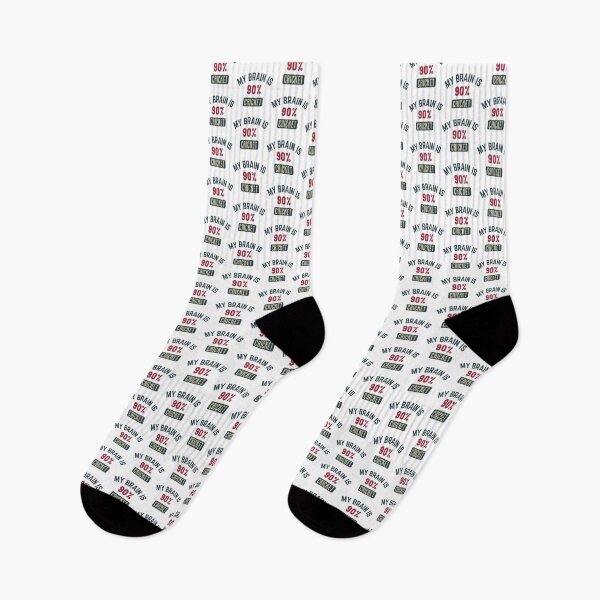 Item preview, My brain is 90% cricket (full) designed and sold by bumperapparels.
