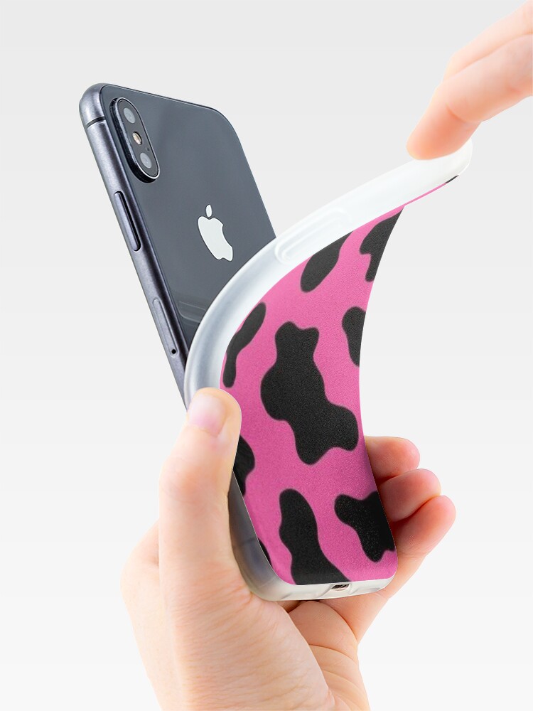 "Hot Pink Cow Print Phone Case" iPhone Case for Sale by kurombii