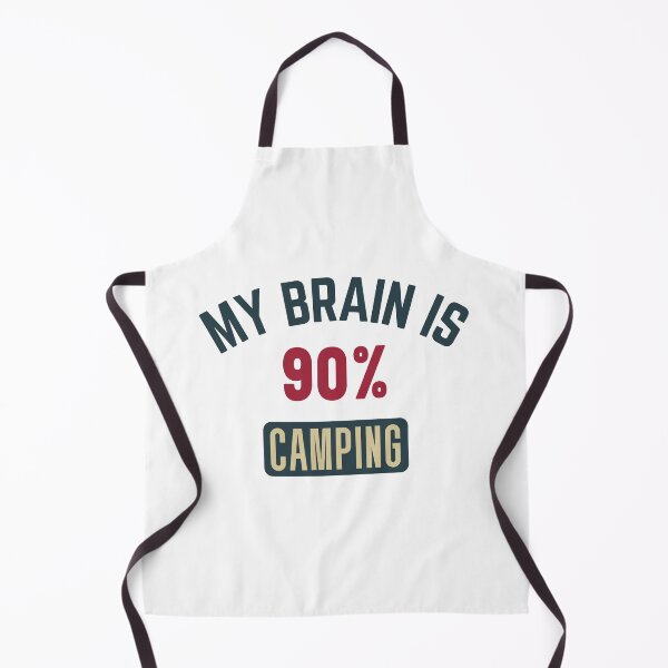 Item preview, My brain is 90% camping (full) designed and sold by bumperapparels.