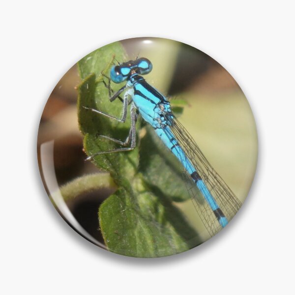 Item preview, Blue Damsel Fly on Leaf designed and sold by JaeandJ.