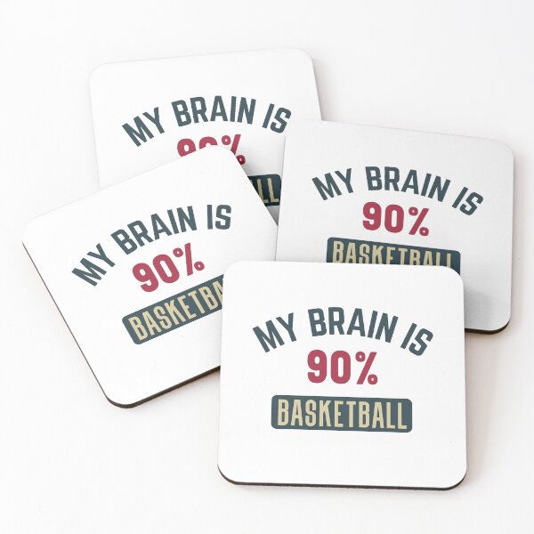 Item preview, My brain is 90% basketball (full) designed and sold by bumperapparels.