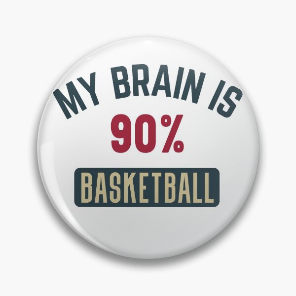Item preview, My brain is 90% basketball (full) designed and sold by bumperapparels.