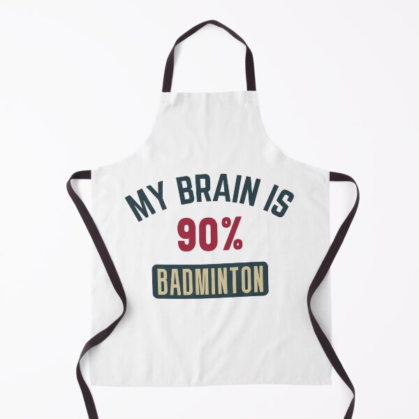 Item preview, My brain is 90% badminton (full) designed and sold by bumperapparels.