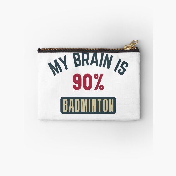 Item preview, My brain is 90% badminton (full) designed and sold by bumperapparels.