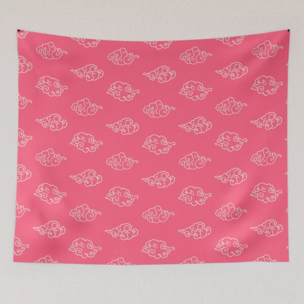 Item preview, pink oriental cloud pattern designed and sold by MiaVillaruel.