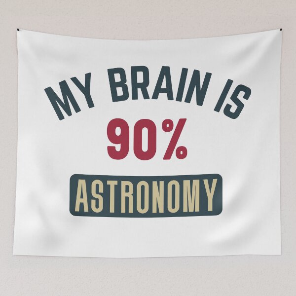 Item preview, My brain is 90% astronomy (full) designed and sold by bumperapparels.