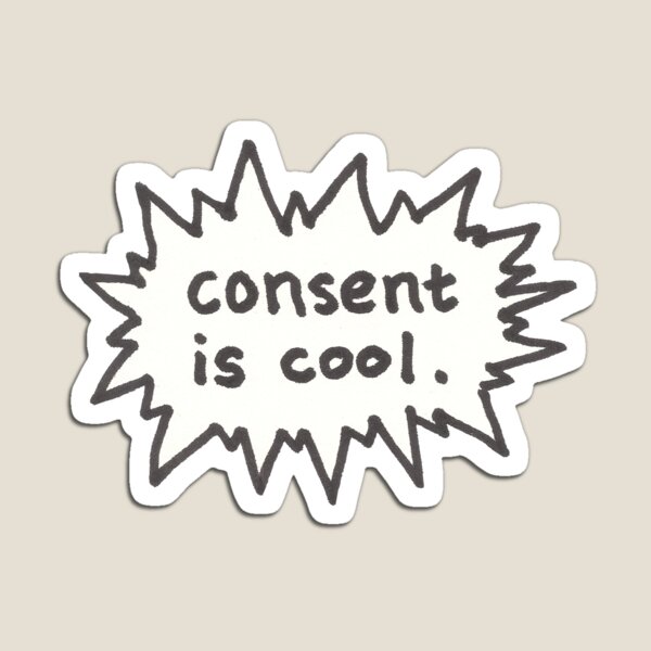 Consent is Cool Comic Flash Magnet