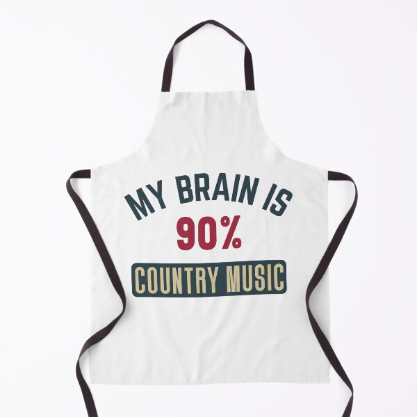 Item preview, My brain is 90% country music (full) designed and sold by bumperapparels.