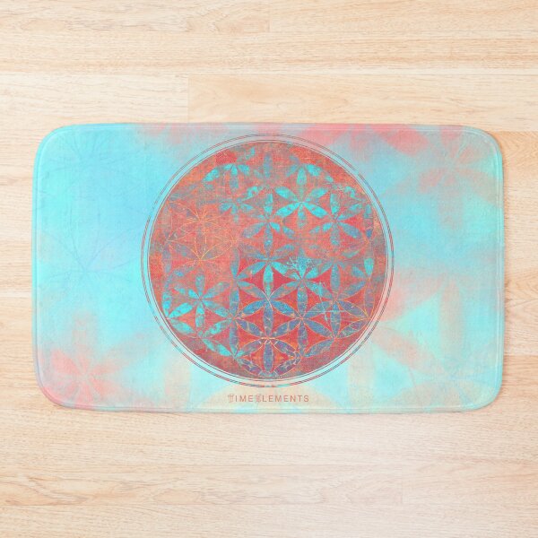 Item preview, flower of life orange blue 2020 designed and sold by filippobassano.