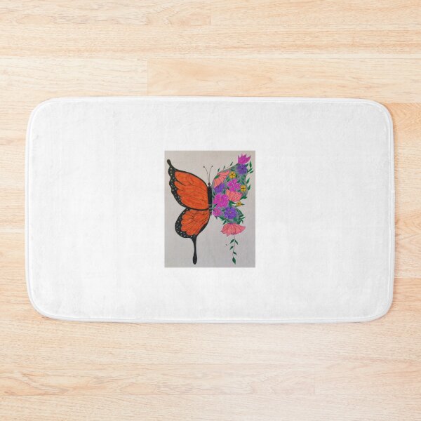 Item preview, Butterfly with flowers designed and sold by Saheli Banerjee.