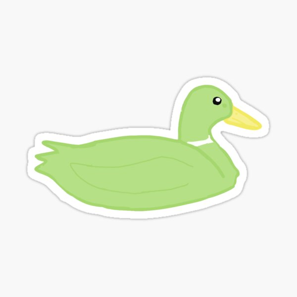 "Cute pastel duck " Sticker for Sale by Purekindness Redbubble